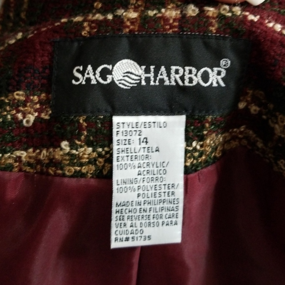 Donated. Sag Harbor plaid jacket. - Picture 6 of 6